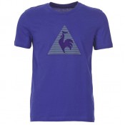 Le Coq Sportif Geo T Bleu - T-Shirts Manches Courtes Homme Paris